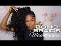 How to Maintain Untangle Human Hair Boho Braids