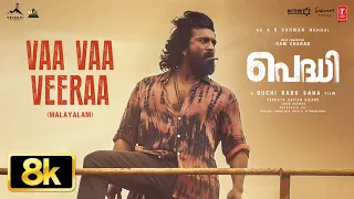 8K: Vaa Vaa Veeraa Video Song | Peddi | Ram Charan | Janhvi | Buchi Babu | AR Rahman