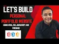 Personal Portfolio Website Using HTML CSS JavaScript Firebase Full Project Demo