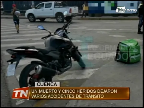 Un muerto y cinco heridos dejaron varios heridos de tránsito