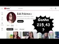 Quanto ganha Babi Palomas BRL 215 43 Reais com seu canal