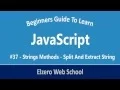 JavaScript In Arabic Strings Methods Split A String