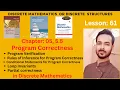 Lesson 61 Program Correctness Program Verification Conditional Statements Loop Invariants