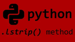 Python lstrip string method
