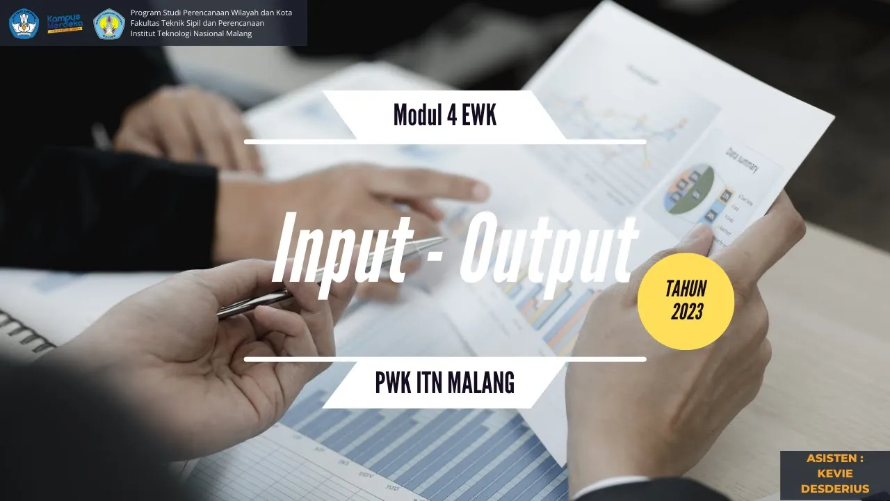 Modul 4 Analisis Input - Output - Praktikum Ekonomi Wilayah dan Kota Tahun 2023