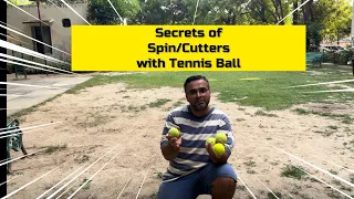 Speed of spin/cutters with a tennis ball in cricket