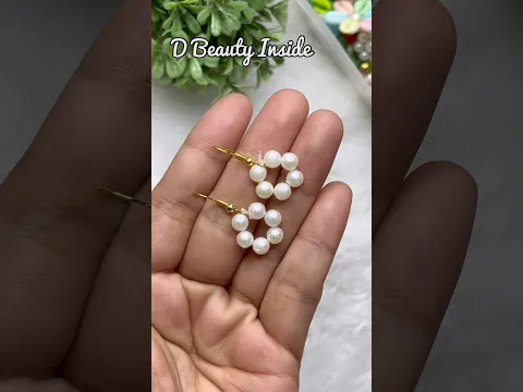 DIY cute earrings 🌸🎀 #recycledart #craft #handmadeseller #diy #craftideas #handmade