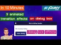 Coding 9 animated transition effects on dialog box using jquery mobile jquery mobile animations