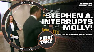 This is SO RUDE - Molly Qerim can t believe Stephen A just interrupted her segment First Take