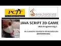 JavaScript 2D Game Development Java Institute M A Amashi Kavindya Priyadarshani