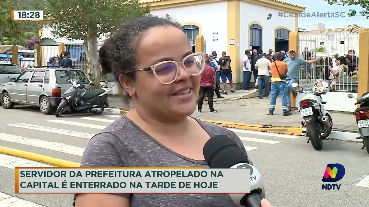 O enterro do servidor da prefeitura que morreu atropelado acontece em Florianópolis
