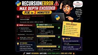How to Fix RecursionError in Python Maximum Recursion Depth Exceeded