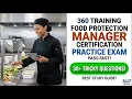2026 360 Training Food Protection Manager Certification Practice Exam Master Class