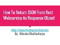 How To Get JSON Response From Jersey Rest Service