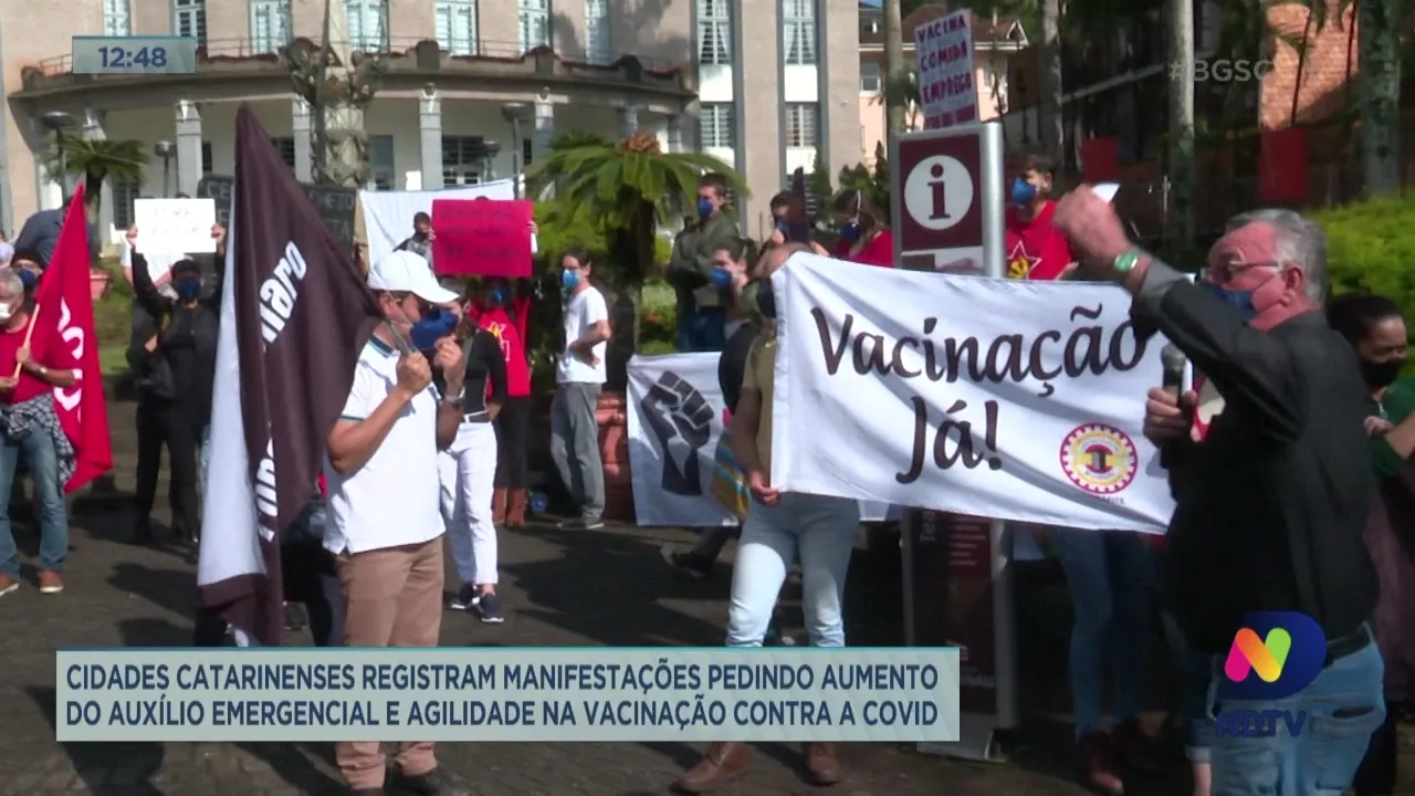Protestos contra o Governdo Federal são registrados pelo estado