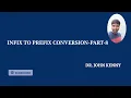 Infix to Prefix Part-8 Examples Stacks Data Structures and Algorithms