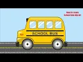 Corel draw tutorial How to create School Bus clip art in coreldraw