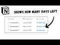 How to create a countdown timer using Notion formulas