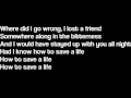Download Lagu How To Save A Life - The Fray (Lyrics)