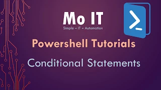 Powershell Tutorials Conditional Statements
