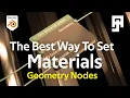 The Best Way to Set Materials on Your Geometry Nodes - Blender 4 Set Material Index Tutorial