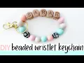 DIY Beaded Wristlet Keychain How to Make a Wristlet Keychain