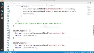 083 Step 82 Refactoring Angular Basic Authentication Service