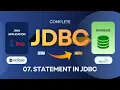 07 Statement in JDBC Insert Search Data using User Input Java Database Connectivity JDBC