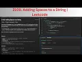 2109 Adding Spaces to a String Leetcode Solution in JAVA
