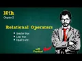 Relational Operators in C 10th Computer new Book