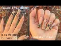 BLACK GOLD NAIL DESIGN AESTHETIC NAIL ART EASY NAILS AT HOME XL CHARM NAILS EASY NAIL ART