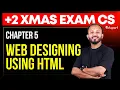 Plus Two CS Web Designing Using HTML Chapter 5 Christmas Exam 2025 Eduport