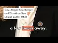 Gov Spanberger reacts to FBI raid on Louise Lucas office