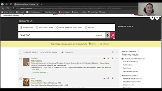 ASU One Search Tutorial