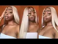 ICY BLONDE WIG W DARK ROOTS FOR DARK SKIN SAM S BEAUTY INSTALL REVIEW