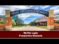 MyTSU Login - Prospective Students