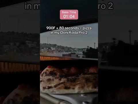900F + 80seconds = pizza