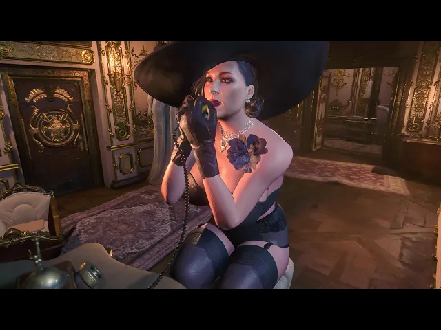 Dimitrescu Black &amp; White Lingerie - Resident Evil Village