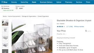 Having A Teenager Costco 4 Pack Stackable Shoe Box Organizer Shoe Storage or Display Ideas