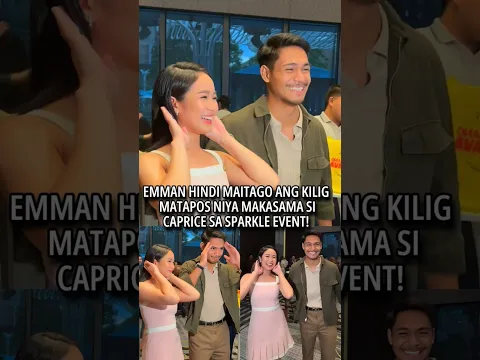 Emman Pacquiao kinilig kay Caprice Cayetano matapos nilang magkasama sa Sparkle event
