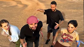 اكبر لعبة شرطه حرامي في الصحراء مع اليوتيوبرز      دندنها