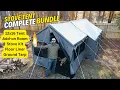 Ultimate Stove Tent Bundle Expandable 12x16 With Bonus 8x8 Room