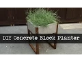 Modern Concrete Paver Planter DIY Tutorial