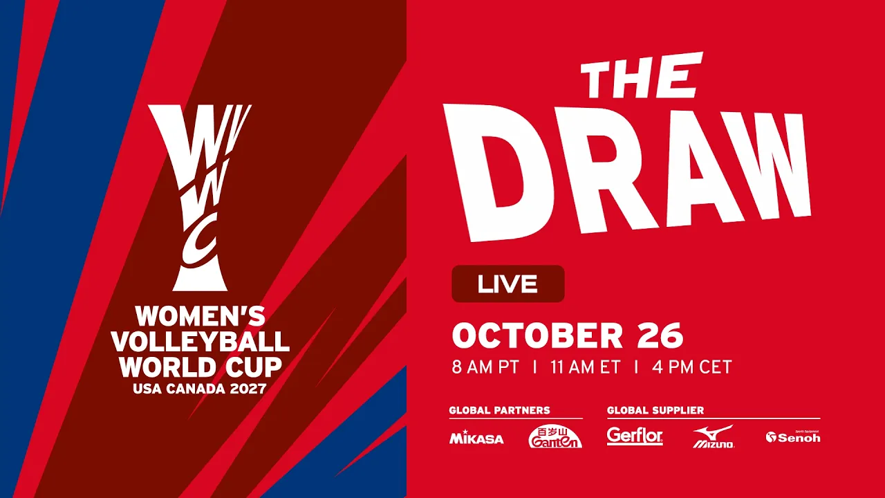 The Draw - FIVB Women's Volleyball World Cup 2027 | Volleyball World