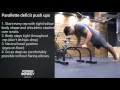 Monkey-Method Parallette deficit push ups