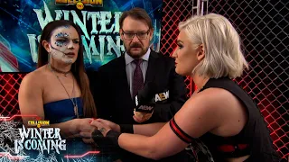Toni Storm re introduces herself to Thunder Rosa 24 AEW Collision