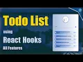 TodoList in React js with complete CRUD Features