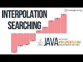 Interpolation Searching Java Implementation Searching Algorithms DSA CodingPal org