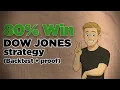 My Dow Jones Strategy 80 Win Rate Backtest