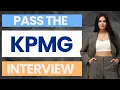 2022 Pass the KPMG Interview KPMG Interview